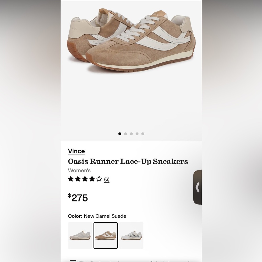 Vince Tan and White Women's Sneakers - Picture 2 of 13